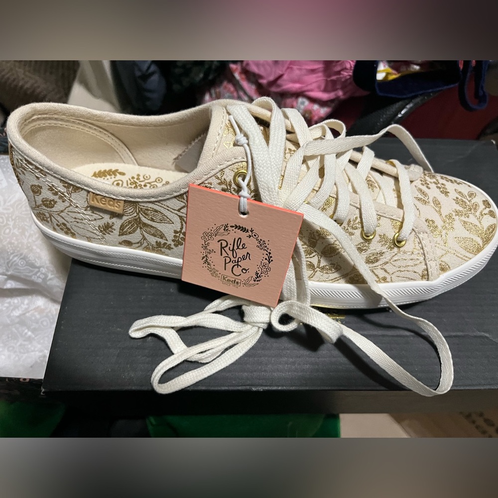 Rifle Paper Co x Keds size 7.5 NWT shoes